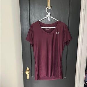 Under Armour Red Fitted Short Sleeve T-Shirt